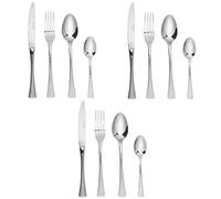 Russell Hobbs COMBO-8327 Milan 48 Piece Cutlery Set, 18/10 Stainless Steel Flatware Set, Service for 12 People, Mirror Polished Silverware with Knife, Fork, Tablespoon and Teaspoon, 50 Year Guarantee