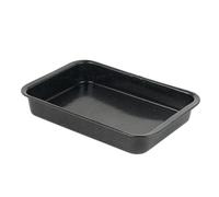 Russell Hobbs COMBO-9094 Set of 2 Romano Vitreous Enamel Roasters, 36 cm, Black, Dishwasher Safe, Rectangular Roasting Tin for Vegetables and Meat, Oven Safe Up to 230 Degrees, 36 x 25 x 4 cm