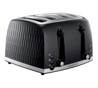 Russell Hobbs Contemporary Honeycomb 4 Slice Toaster 1500 W - Black