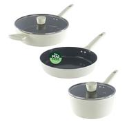 Russell Hobbs Côte Ceramic Pan Set, 3 Piece Induction Cookware Set