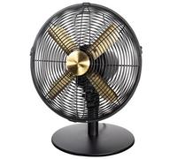 Russell Hobbs RHMDF1201BG Metal Desk Fan One Size Brushed Gold and Black