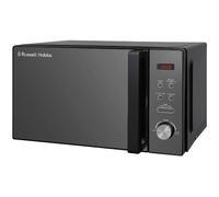 Russell Hobbs RHM2076B 20 Litre 800 W Black Digital Solo Microwave with 5 Power Levels, Automatic Defrost, 8 Auto Cook Menus, Clock and Timer, Easy Clean