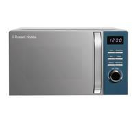 Russell Hobbs Ocean Blue Digital Microwave 20 Litre 800W Solo Digital with 5 Power Levels, Defrost Function & Easy Clean, 60 Minute Timer, 8 Auto-Cook Menus, RHMD832OB