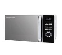 Russell Hobbs Black Digital Microwave 20 Litre 800W Solo Digital with 5 Power Levels, Defrost Function & Easy Clean, 60 Minute Timer, 8 Auto-Cook Menus, RHMD832B