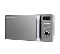 Russell Hobbs Titanium Digital Microwave 20 Litre 800W Solo Digital with 5 Power Levels, Defrost Function & Easy Clean, 60 Minute Timer, 8 Auto-Cook Menus, RHMD832T