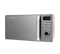 Russell Hobbs Titanium Digital Microwave 20 Litre 800W Solo Digital with 5 Power Levels, Defrost Function & Easy Clean, 60 Minute Timer, 8 Auto-Cook Menus, RHMD832T