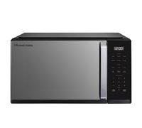 Russell Hobbs RHMT2512B 25L Digital Microwave in Black, 900W Power, 10 Power Levels, 6 Auto-Cook Menus, Defrost and Reheat Settings, 99-Minute Timer, Pull Handle, Touch Control Panel, Family-Size