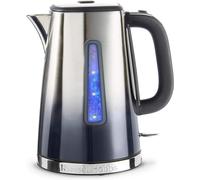 Russell Hobbs Eclipse Stainless Steel & Midnight Blue Ombre 1.7L Electric Cordless Kettle (Quiet & Fast Boil 3KW, Removable washable anti-scale
