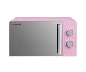 Russell Hobbs Eden 17L 700W Manual Microwave in Raspberry Pink with 5 Power Levels, Defrost & Reheat Function, 35 Minute Timer, Dial Controls, 1M Power Cord and Pull Handle Door, RHMM725RP