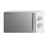 Russell Hobbs Eden 17L 700W Manual Microwave in White with 5 Power Levels, Defrost & Reheat Function, 35 Minute Timer, Dial Controls, 1M Power Cord and Pull Handle Door, RHMM725