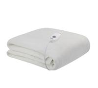 Russell Hobbs Electric Blanket, Heated Single Fitted Underblanket, 3 Heat Settings, Low Energy & Energy Efficient, Machine Washable, 70 X 150 cm, 60W, White, RHESB6001, 2 Year Guarantee