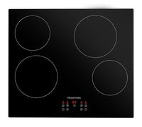 Kitchen Perfected Russell Hobbs RH60EH413B 59Cm 4 Zone Electric Hob With Touch Control In Black, Black