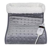 Russell Hobbs Electric Foot Warmer for Cold Feet in Grey with 3 Heat Settings, Quick Heat up, Detachable Controller & Cable, Overheat Protection & Timer, and Machine Washable, RHHSL1001