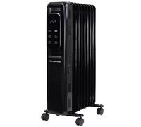 Russell Hobbs Electric Heater 2000W Black Digital 9 Fin Oil Filled Radiator With Remote & 2 Year Guarantee Rhofr2009B-D