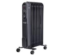 Russell Hobbs Electric Heater 2000W Grey 9 Fin Oil Filled Radiator With 2 Year Guarantee Rhofr9004A