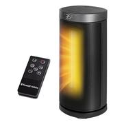 Russell Hobbs Electric Heater 2000W Low Energy Ceramic Portable Heater 24Hr Timer Black & Silver 2 Year Guarantee Rhcth2001S