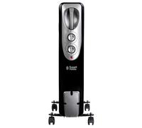 Russell Hobbs 9 Fin RHOFR1106B Oil Filled Radiator 2500W - Black, Black