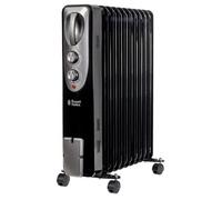 Russell Hobbs Electric Heater 2500W Black 11 Fin Oil Filled Radiator With 2 Year Guarantee Rhofr1106B