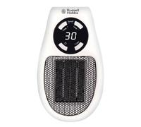 Russell Hobbs RHPH2001 500W Ceramic Plug Heater, Adjustable thermostat, 12 Hour Timer & LED Display, 2 Fan Speeds