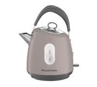 Russell Hobbs Electric Kettle, 1.5L, Fast Boil, Stainless Steel, Mocha | Pull Off Lid, Perfect Pour Spout, Internal Illumination, 3000W Power, Ideal for Hot Water, Tea, Or Coffee