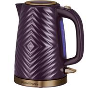 Russell Hobbs Electric Kettle, 26383 Groove Textured 3KW 1.7L Fast Boil Mulberry