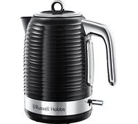 Russell Hobbs Electric Kettle [Design & Performance] Inspire Black (1.7L, 2400W, Fast Boil, Energy Saving, 1/2/3 Cup Markers, Anti-Limescale Filter & Removable Lid) 24361-70