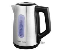 Russell Hobbs Electric Kettle (For Hot Water, Tea or Coffee, 1.7L Capacity, Stainless Steel, Push to open lid, Perfect pour spout, Removable washable