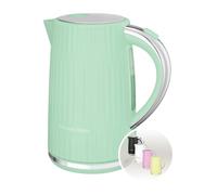 Russell Hobbs Electric Kettle (Hot Water, Tea or Coffee, 1.7L, Push to open lid, Perfect pour spout, Removable washable filter, Illuminated switch, Chrome accents, Pistachio, 3000W) Eden 27364