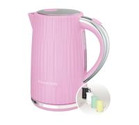 Russell Hobbs Electric Kettle (Hot Water, Tea or Coffee, 1.7L, Push to open lid, Perfect pour spout, Removable washable filter, Illuminated switch, Chrome accents, Raspberry, 3000W) Eden 27362