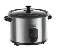 Russell Hobbs Electric Rice Cooker & Steamer - 1.8L (10 cup) Keep warm function, Removable non stick bowl, Easy to clean, Steamer basket, measuring