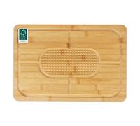 Russell Hobbs Element Wooden Carving Board- FSC® Bamboo, Meat Rest, Juice Groove