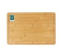Russell Hobbs Element Wooden Chopping Board - FSC®-Certified Bamboo Cutting Board, Outer Groove for Catching Juices, Butchers Block, Charcuterie Serving Tray, Protects Kitchen Worktops