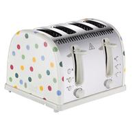 Russell Hobbs Emma Bridgewater Polka Dot Cream & Multicolour 4 Slice Toaster 21305
