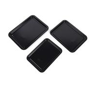 Russell Hobbs Everyday 3 Piece Baking Tray Set - Stackable Baking Sheets, 31/35/39cm, Non-Stick ILAG Coating, Carbon Steel, Easy Clean, Made in The UK, Dishwasher Safe, 5 Year Guarantee, Black