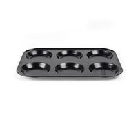 Russell Hobbs Everyday 6-Cup Yorkshire Pudding Tray - Non-Stick Carbon Steel Bakeware, Oven Safe Baking Tray, Easy-Clean, Dishwasher-Safe, 36.1 x 25cm, for Sunday Roasts & Home Baking
