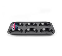 Russell Hobbs Everyday Yorkshire Pudding Tray, 6-Cup | Non-Stick Carbon Steel, Oven Safe To 220°C, Dishwasher Safe, 36.1 x 25cm, Even Heat Distribution, Easy Food Release