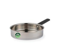 Russell Hobbs Excellence Frying Pan 24 Cm Stainless Steel | Suitable For Induction, Gas And Electric Hobs, Soft-Touch Handle, Mirror Polished Body, Heavy Base For Even Heat