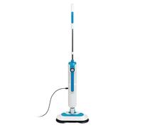 Russell Hobbs Floor Polisher and Steam Mop in Teal & White with 30-Second Heat-up Time, 380ml Tank, 1.5kW, 7M Cord, 4x Washable Pads & Wall Mounting Kit, Anti-Scale Filter, RHSFP7001