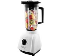 Russell Hobbs Food Collection 1.5L Plastic Jug Blender, 2 speeds & pulse setting, Removable Stainless Steel blades for easy cleaning, Pouring and adding flap, Dishwasher safe jug & lid, 400W, 24610