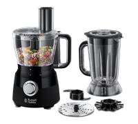 Russell Hobbs Food Processor and Jug Blender, Matte Black, 1.5L, 600W - 24732 [EEK: Compliant]