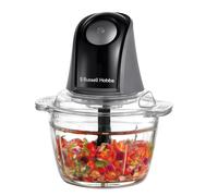 Russell Hobbs Food Processor [Mini Chopper] Electric Dicer (For Vegetables, Fruit, Meat, Garlic, Onion, 1L Bowl, Dishwasher Safe, 2 Speeds,Stainless