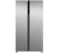 Russell Hobbs Freestanding American Fridge Freezer 442 Litre 70/30 Stainless Steel Super Freeze Function 177cm Tall & 90cm Wide with 5 Glass Shelves, 2 Year Guarantee, RH90AFF201SS