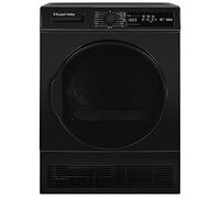 Russell Hobbs Freestanding Condenser Dryer Electric Tumble Dryer 15 Programmes 8kg Capacity 3 Heat Settings LED Display DelayStart Anti-Crease Child Lock Black Clothes Dryer RH8CTD111B