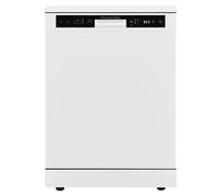Russell Hobbs Freestanding Dishwasher, Class D, 14 Place Settings, 6 Wash Programs, 24-Hour Delay Start, Auto Door Open, 1 x Height Adjustable Basket and Mini Cutlery Tray in White, RH60DW00D2W