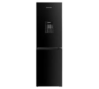 Russell Hobbs Freestanding Total No Frost Fridge Freezer 50/50 245L with Water Dispenser, Automatic Defrost, Adjustable Thermostat, Reversible Door, RH181TNF552E2BWD (Black)