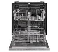 Russell Hobbs Fully Integrated, Built-In Dishwasher, Class E, 12 Place Settings, 5 Wash Programs, 9-Hour Delay Start and Half Load Function in Grey, RH60BIDW00E1
