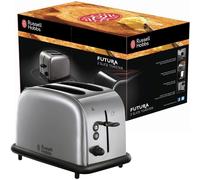 Russell Hobbs Futura 2 Slice Bread Toaster Home Kitchen - Stainless Steel Silver