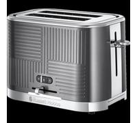 Russell Hobbs Geo-Steel 25250 2-Slice Toaster - Silver, High Lift Lever, Removable Crumb Tray