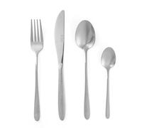 Russell Hobbs RH01519EU 16 Piece Cutlery Set - Stainless Steel, Rhombus, Flatware For 4 People, Geometric Handle Design, Full Cutlery Set Perfect For Students, Families & New Homeowners