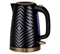 Russell Hobbs Groove Black Kettle Limescale Filter Fast Boil 1.7LT 3KW 26380
